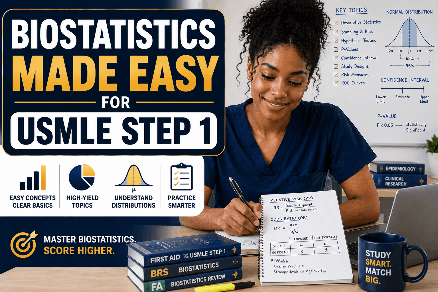Biostatistics Made Easy for USMLE Step 1