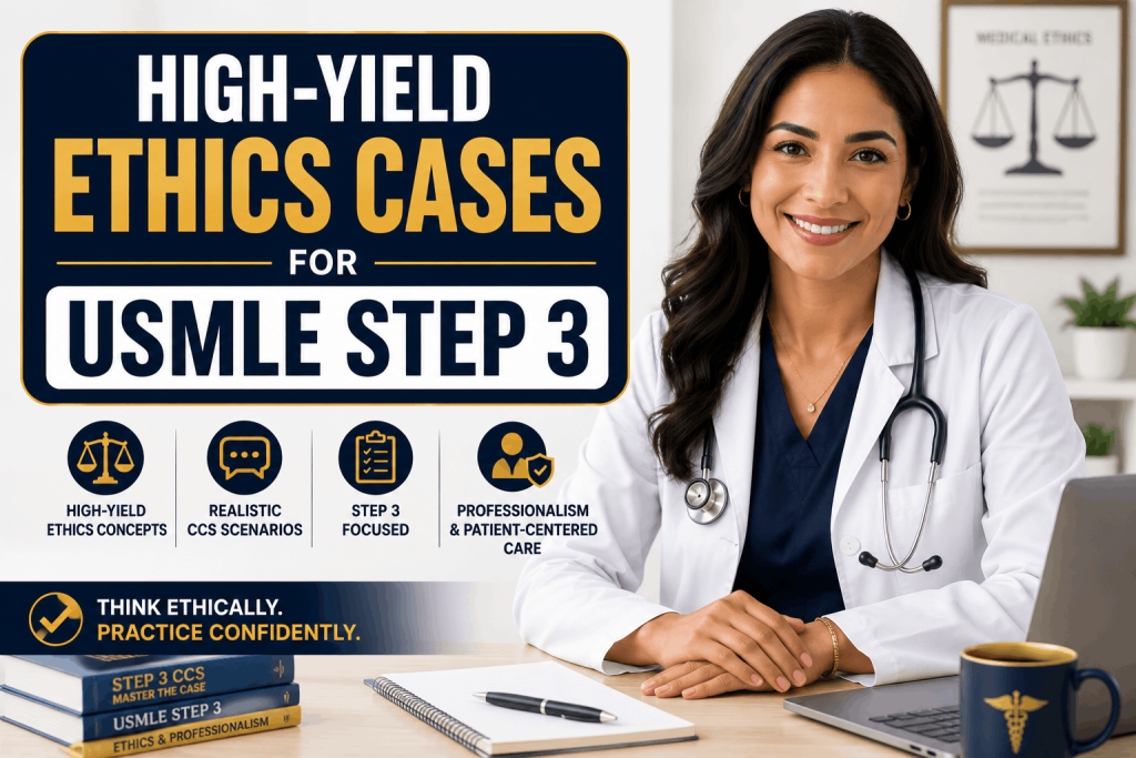 High-Yield Ethics Cases for USMLE Step 3 with physician patient communication
