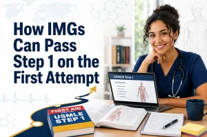 How IMGs can pass Step 1 on the first attempt using a structured USMLE study plan.