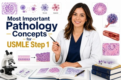 Most Important Pathology Concepts for USMLE Step 1 with pathology histology slides and disease mechanisms