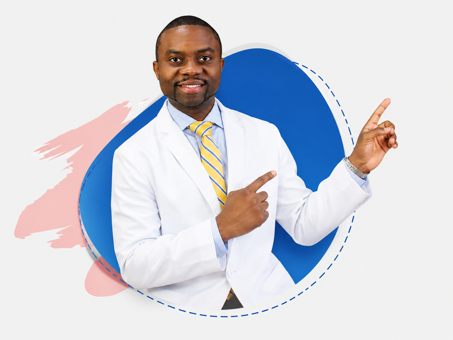 Dr. Adesina explaining SmashUSMLE course outcomes