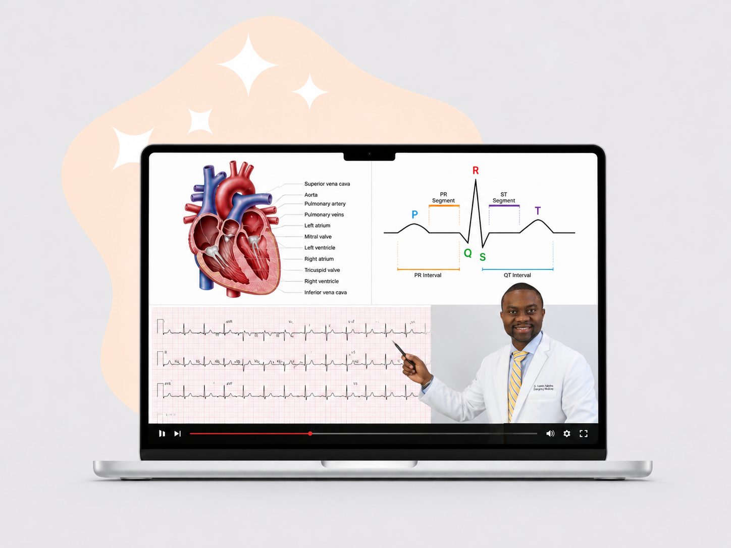 SmashUSMLE high yield USMLE video lecture on laptop