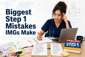 Biggest Step 1 mistakes IMGs make during USMLE preparation.