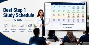 Best Study Schedules for IMGs Preparing for Step 1 with physician educator teaching international medical graduates how to organize an effective daily study plan
