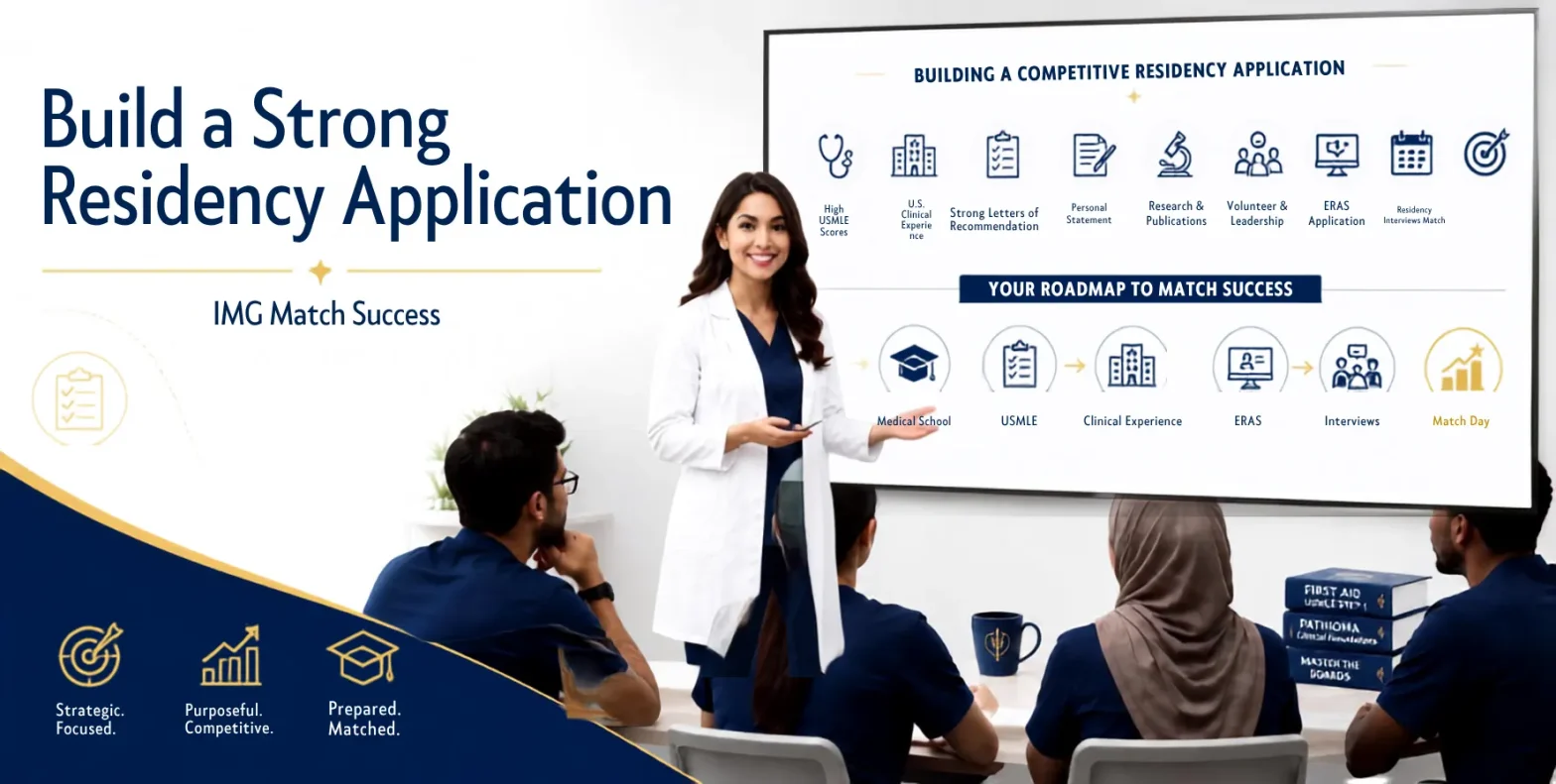 How to Build a Strong Residency Application as an IMG with a physician educator teaching international medical graduates the essential components of a successful residency application