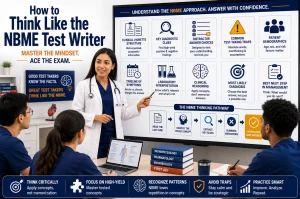 How to Think Like the NBME Test Writer by identifying clinical clues, eliminating distractors, and selecting the best USMLE answer.