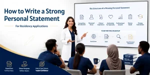 How to Write a Strong Personal Statement for Residency with physician teaching medical students how to structure a compelling residency personal statement
